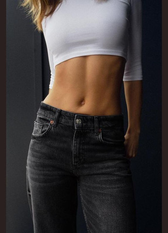 Кроп топ білий Zara кроп топ (312482629)