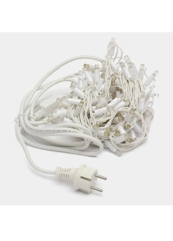 Гірлянда нитка світлодіодна новорічна для будинку вулиці з роботою від мережі 10 м 100 лампочок (481888-Prob) Синя Unbranded (367782954)