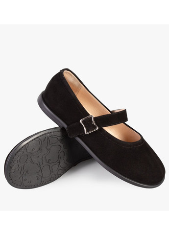 Женские балетки женские бренда 8301744_(1) ModaMilano | чёрные натуральная замша (328199180)