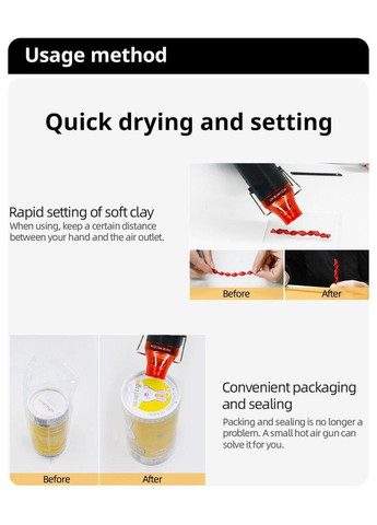 Термопистолет горячего воздуха 300 Вт. No Brand (325699339)