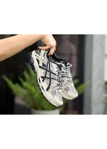 Белые демисезонные кроссовки мужские asics gel-kahana 8 gore-tex beige white black асикс гель кахано 8 белые No Brand