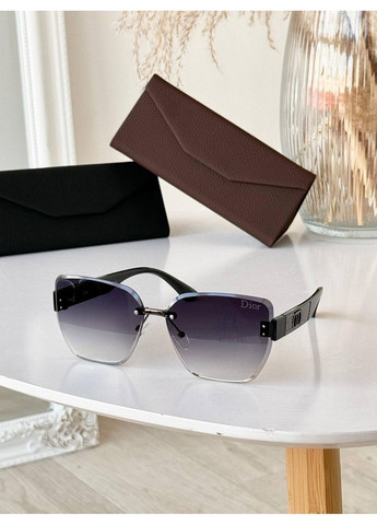 Очки солнцезащитные бренд безоправные женские. Женские брендовые очки DIOR + футляр No Brand (370976017)