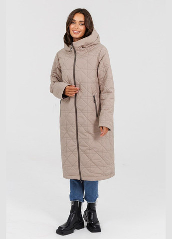 Бежевая зимняя пальто двустороннее Lora
