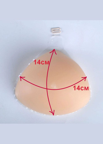 Протез молочної залози силіконовий після мастектомії 150 грам 11*10*3 ААА No Brand 1632 (329058234)