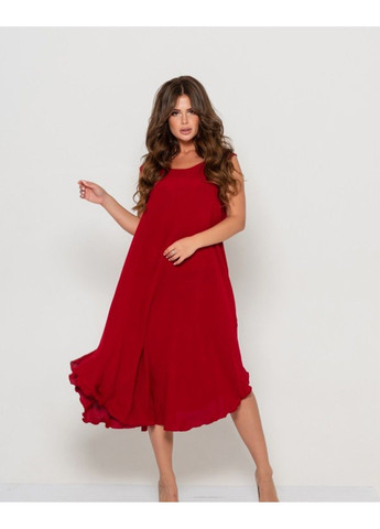 Бордова повсякденний сукня 10800 бордовий ISSA PLUS