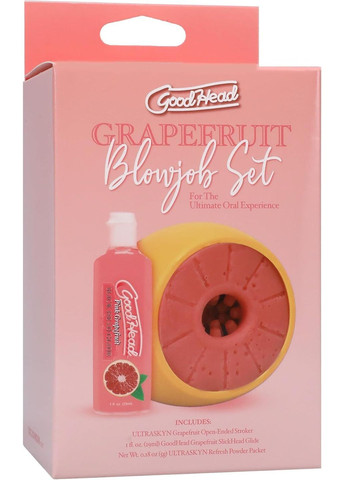 Набір для мінету GoodHead Grapefruit Blowjob Set - Yellow - CherryLove Doc Johnson (339867412)