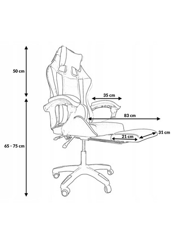 Компьютерное кресло Viper White с функцией массажа Kontrast (336929466)