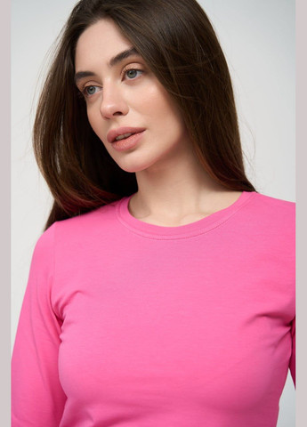 Женский базовый лонгслив цвет розовый р.XS 452647 New Trend (285711513)