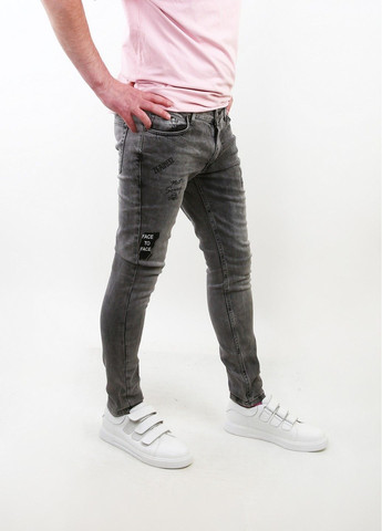 Серые демисезонные джинсы Black Island