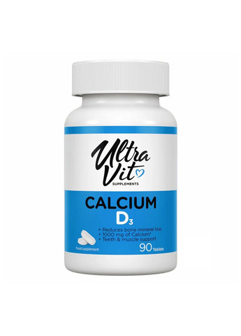 Кальцій Calcium Vitamin D3 - 90 tabs VPLab Nutrition (280916967)