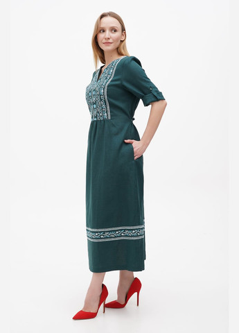 Зелена сукня ланна, р., код 0232/56/606 ГАЛЕРЕЯ ЛЬОНУ
