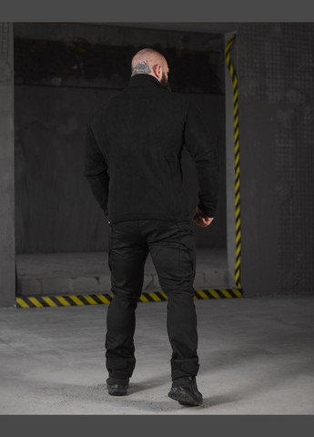 Мужской демисезонный костюм Полиция штаны + кофта черный No Brand