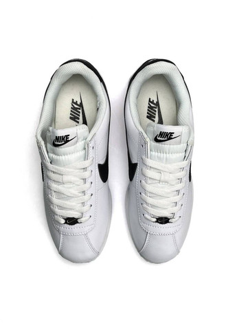 Серые всесезонные кроссовки nike No Brand Cortez W White Black