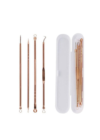 Набор инструментов (золотой) для удаления дефектов и чистки пор (4 шт) No Brand (332184437)