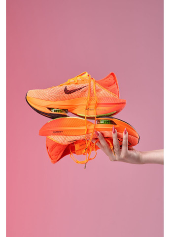 Цветные демисезонные кроссовки мужские nike air zoom alphafly orange найк аир зум No Brand