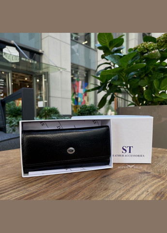 Черная ключница из натуральной кожи с отделением для денег B416 st leather (342121907)