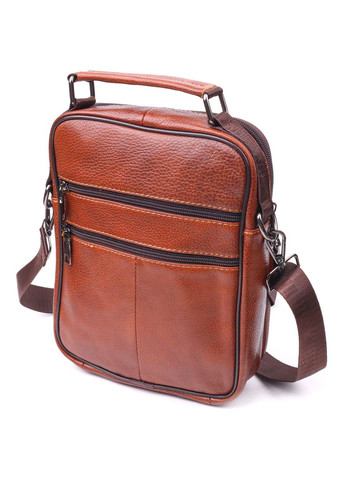 Сумка кросс боди кожаная мужская рыжая 21277 Vintage (329196743)