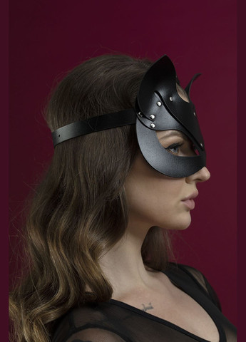 Маска кошечки Catwoman Mask, натуральная кожа, черная Feral Feelings (297572898)