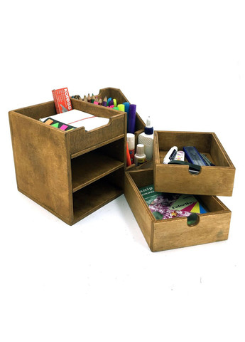 Органайзер настільний з дерева Лорел мускат (КНЦ-006707) No Brand (328225357)