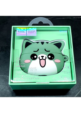 Бездротові Блютуз-навушники EW48 котик 300 мА·год 4 години хакі Hoco (353497626)