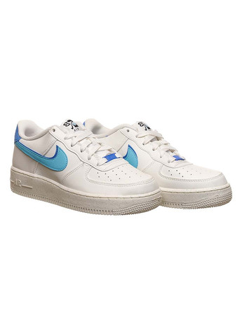 Жіночі Кросівки Air Force 1 Lv8 Gs Білий Блакитний Nike комбіновані демісезони (367188248)