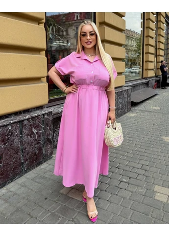 Розовое нежное, легкое, романтичное платье макси. ткань софт-коттон. No Brand
