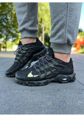 Сірі Осінні кросівки чоловічі nike air max tn terrascape plus black green найк аір макс тн плюс No Brand