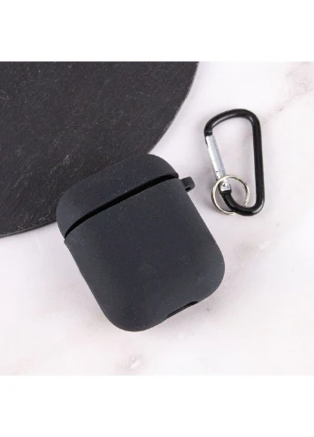 Силиконовый футляр с микрофиброй для наушников Airpods 1/2 Epik (389075670)