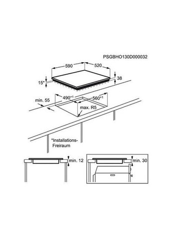 Варочная поверхность электрическая EHF6547FXK Electrolux (314930993)
