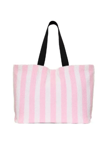 Сумка махровая розовая Angel Essentials Terry Tote Bag Victoria's Secret (389761359)