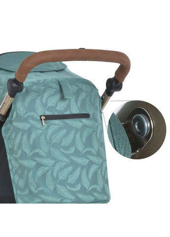 Коляска детская DYNAMIC PRO Special Mint прогулочная с чехлом дождевиком и москитной сеткой Мятная с перышками (ME 1053G-2) El Camino (334338195)