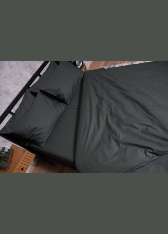 Комплект постільної білизни Бязь Gold Люкс «» King Size 220x240 наволочки 2х70х70 (MS-820002160) Moon&Star Dark Green (285717602)