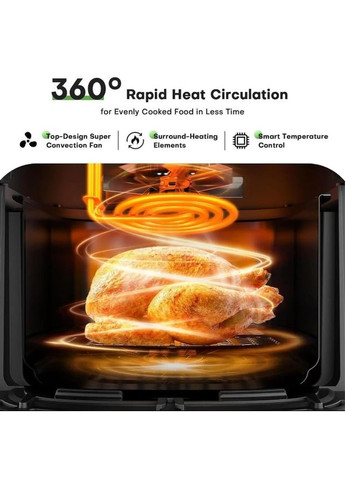 Аерофритюрниця безмасляна Gold TK-003010 з чашею на 8 л. 4000 Вт. Diamond (301636094)