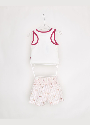 Белый летний костюм бело-розовый Mandarino