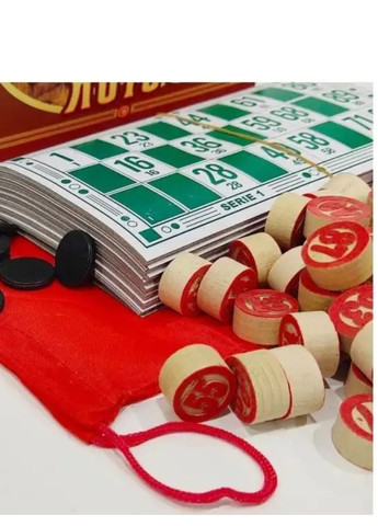 Классическое настольное лото с деревянными бочонками в деревянной коробке (1958578653) No Brand (324744470)