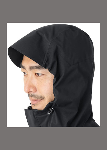 Чорна демісезонна куртка warm rain jacket чорний Shimano