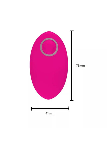 Подвійний вібратор рожевого кольору з дистанційним керуванням (USB) We Love (284278619)