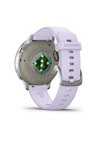 Смарт-часы Venu 4 41mm Серебристый Bezel с сиреневым силиконовым ремешком (010-03013-01) Garmin (395060320)