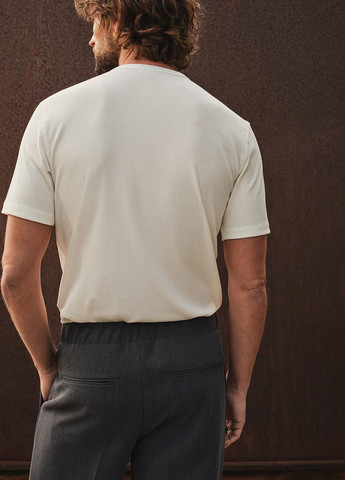 Молочная футболка H&M