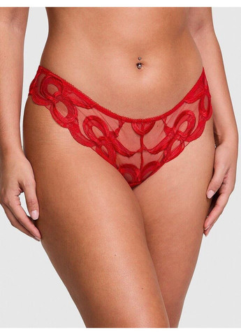 Красный комплект женского белья dream angels tied-with-a-bow embroidery – цвет bright vermillion (l) Victoria's Secret