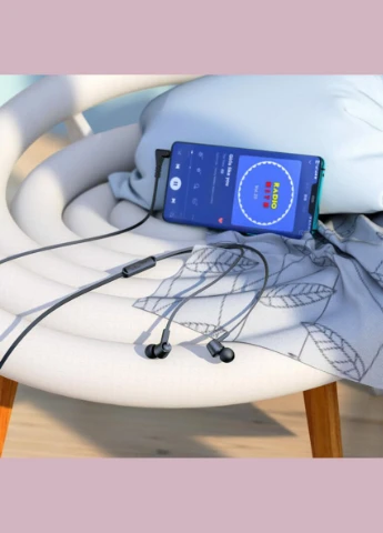 Наушники M86 Oceanic universal earphones with mic Black Hoco (302661897)
