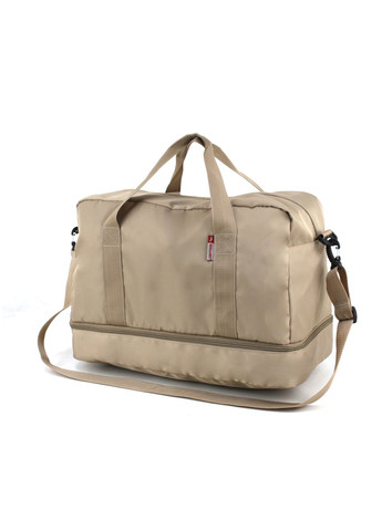 Дорожная сумка с отделом обуви 2080 бежевая Wallaby (348418846)