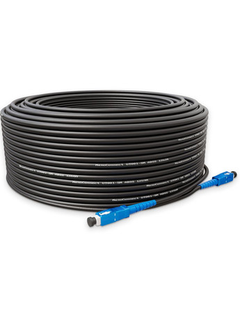 Патч-корд зовнішній самонесучий ADSS SC/UPC-SC/UPC Чорний HDPE, Singlemode G.652.D (SM), Simplex, 4,4мм - 175 м NanoConnect (299337829)