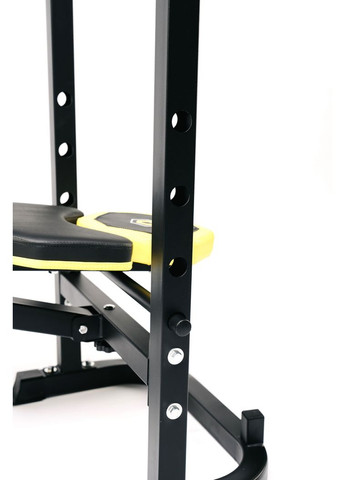 Тренувальна лавка WB-003 горизонтальна для жиму зі стійкою під штангу Besport (360801964)