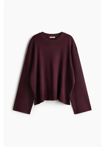 Бордовий демісезонний светр H&M