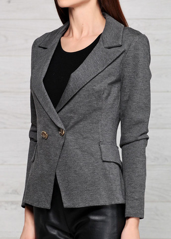 Серый женский пиджак cfcoo76751oo3 черный Rinascimento - демисезонный