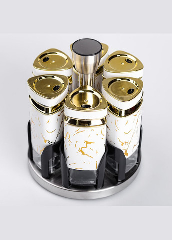 Набір баночок для спецій 6 шт 120 мл карусель для зберігання спецій HP-1332 Yiwu (322654113)