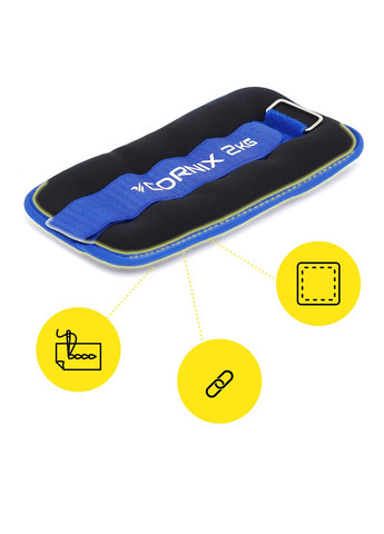 Обважнювачі-манжети для ніг та рук 2 x 2 кг Cornix XR-0174 (275654215)