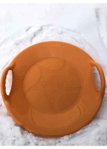 Зимние санки-диск Танирык оранжевые для детей и взрослых легкие ледянки для зимнего катания ProDobro (367264975)