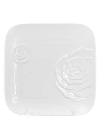 Набір 3 порцелянові обідні тарілки "white rose" порцеляна Bona (282590959)